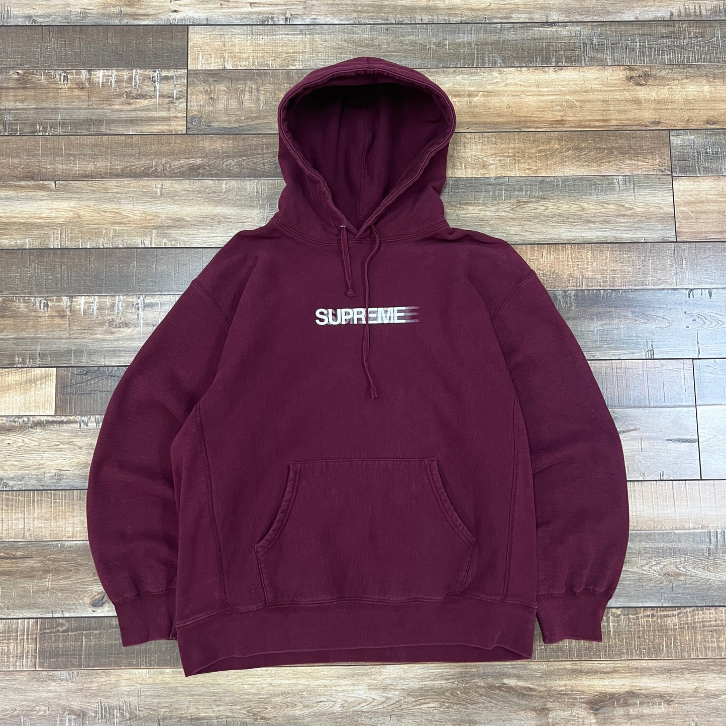 Supreme Motion Logo Hooded Sweatshirt Burgundy (SS23)