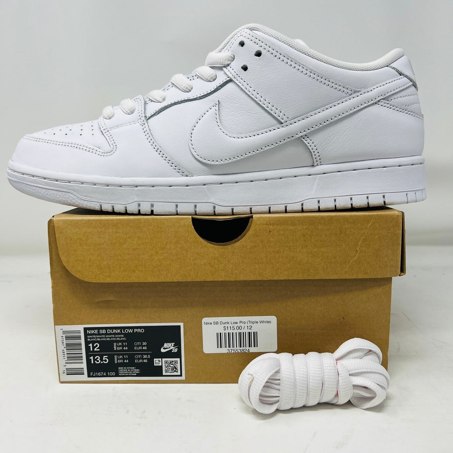 Nike SB Dunk Low Pro Triple White