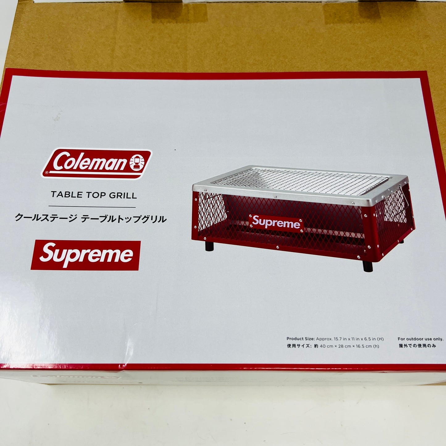 Supreme Coleman Charcoal Grill Red