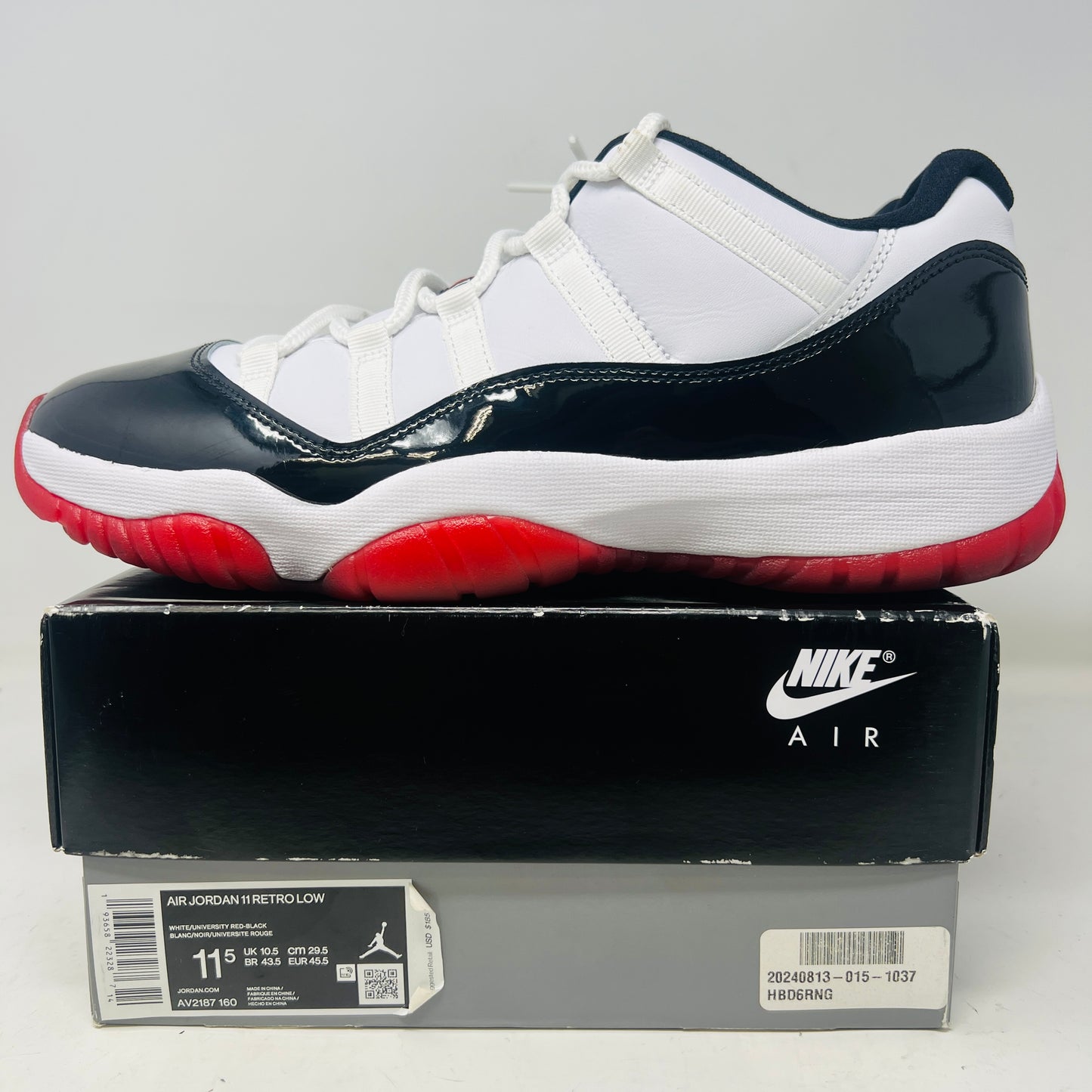 Jordan 11 Retro Low Concord Bred