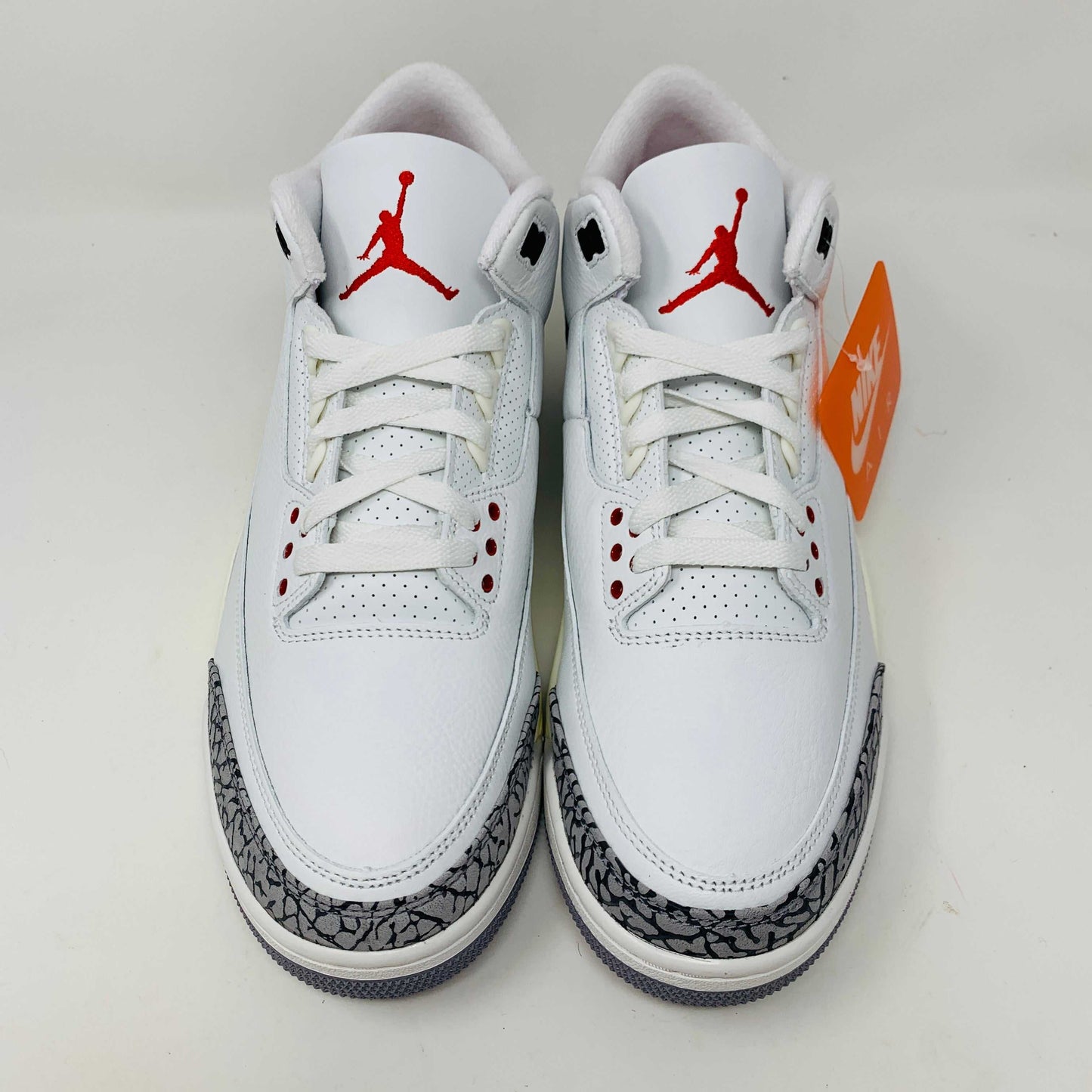 Jordan 3 Retro White Cement Reimagined sneakers with classic white and cement colorway.