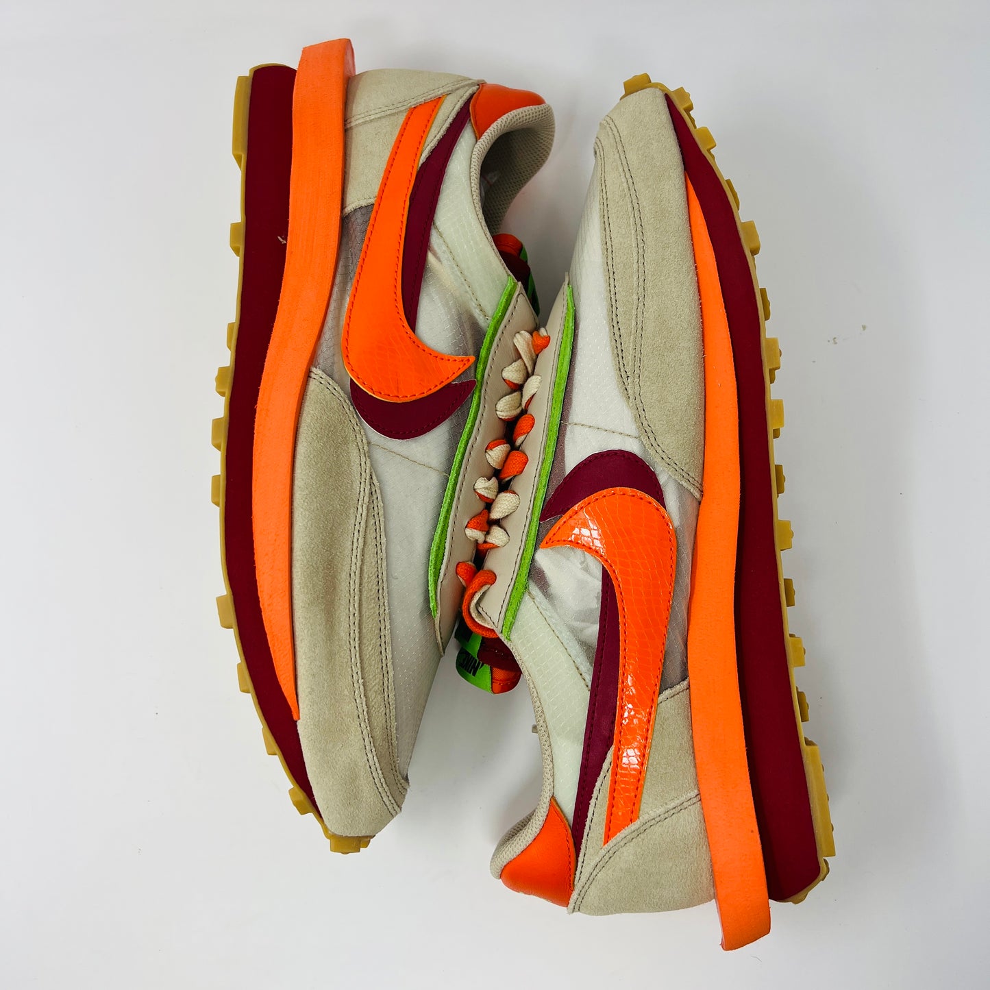 Nike LD Waffle sacai CLOT Kiss of Death Net Orange Blaze