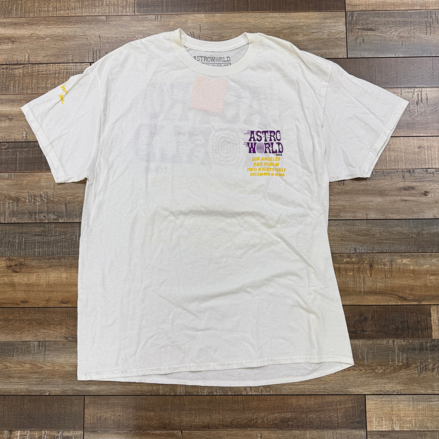Travis Scott Astroworld LA Exclusive T-shirt White