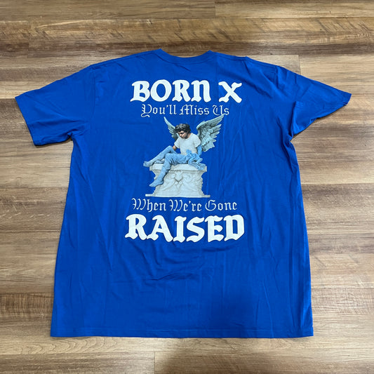 Born X Raised Stoned Angel Tee Royal Blue