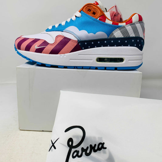 Nike Air Max 1 Parra 2018 Friends and Family sneakers, brand new condition, with shoe bag.