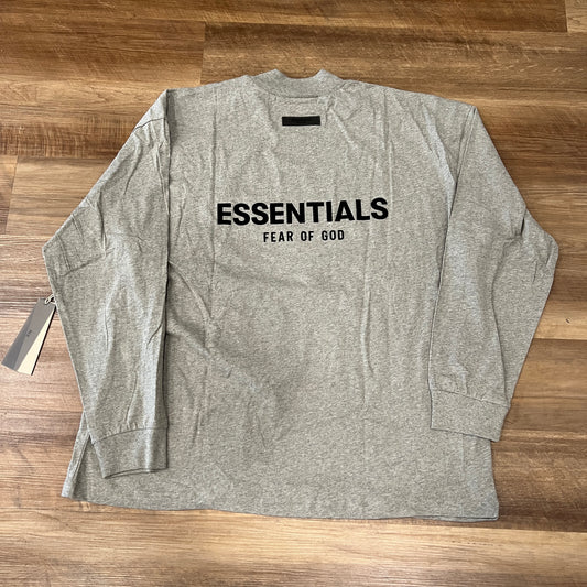Fear of God Essentials Long-Sleeve Tee 'Dark Oatmeal'