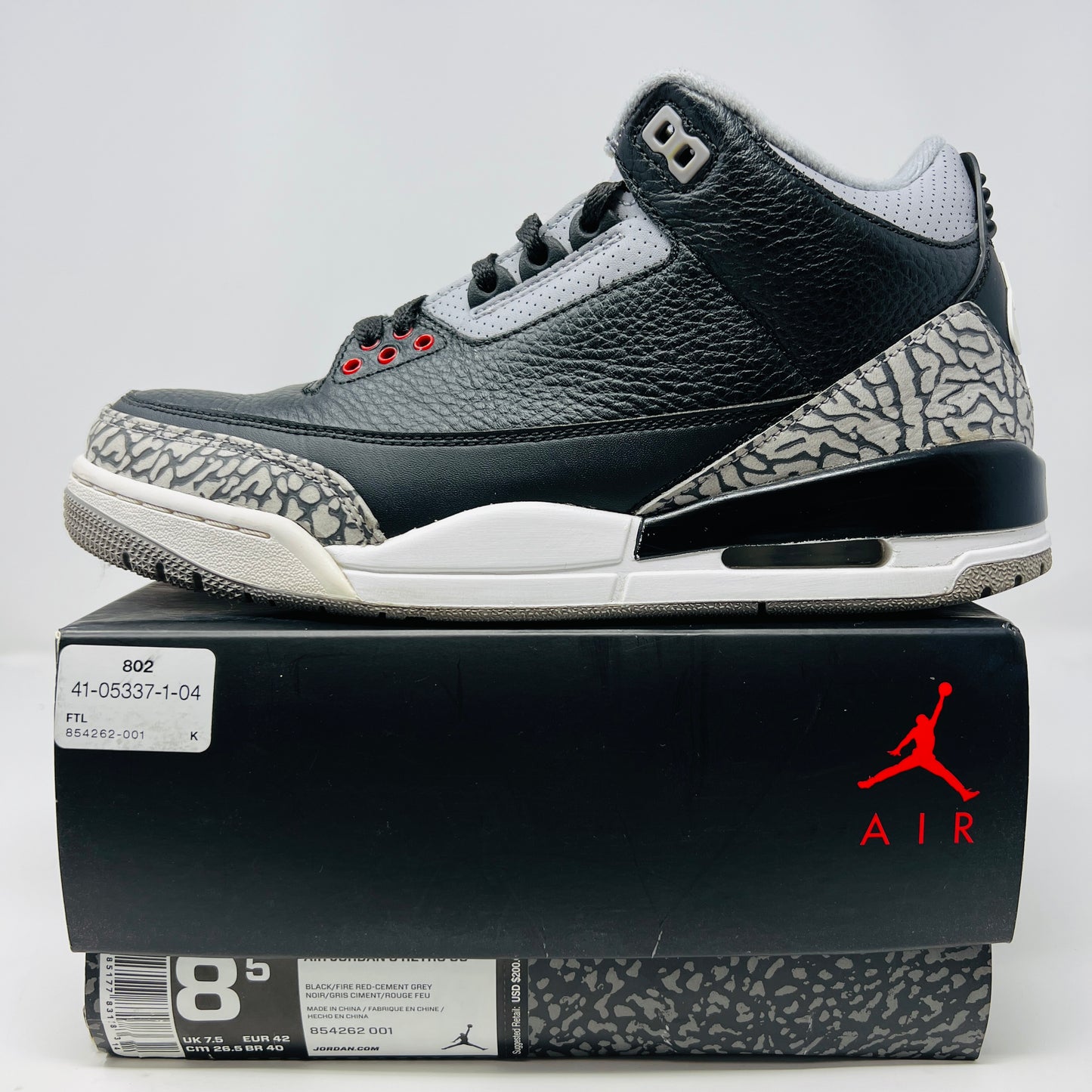Jordan 3 Retro Black Cement (2018)