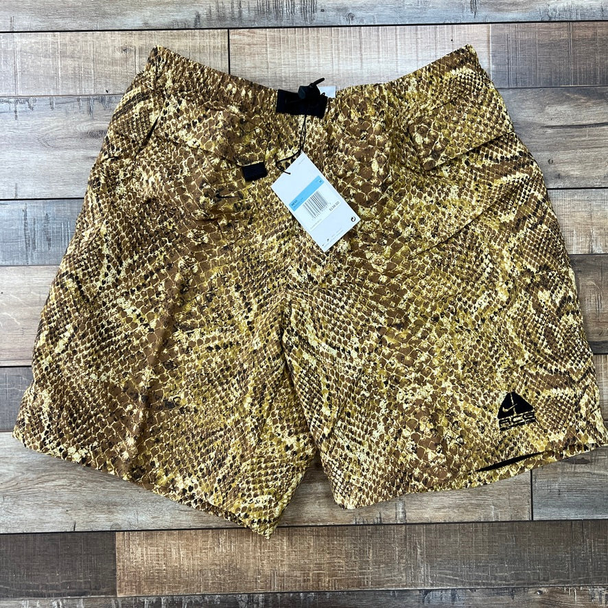 Supreme Nike ACG Nylon Trail Short Gold Snakeskin