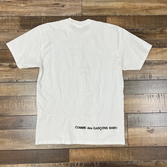 Supreme Comme des Garcons SHIRT Split Box Logo Tee White