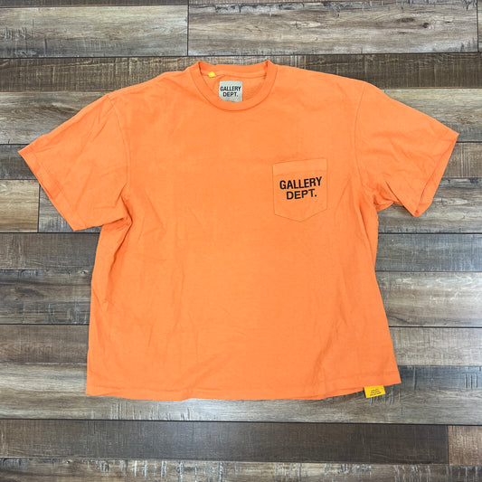 Gallery Dept. Logo Pocket T-shirt Orange/Black