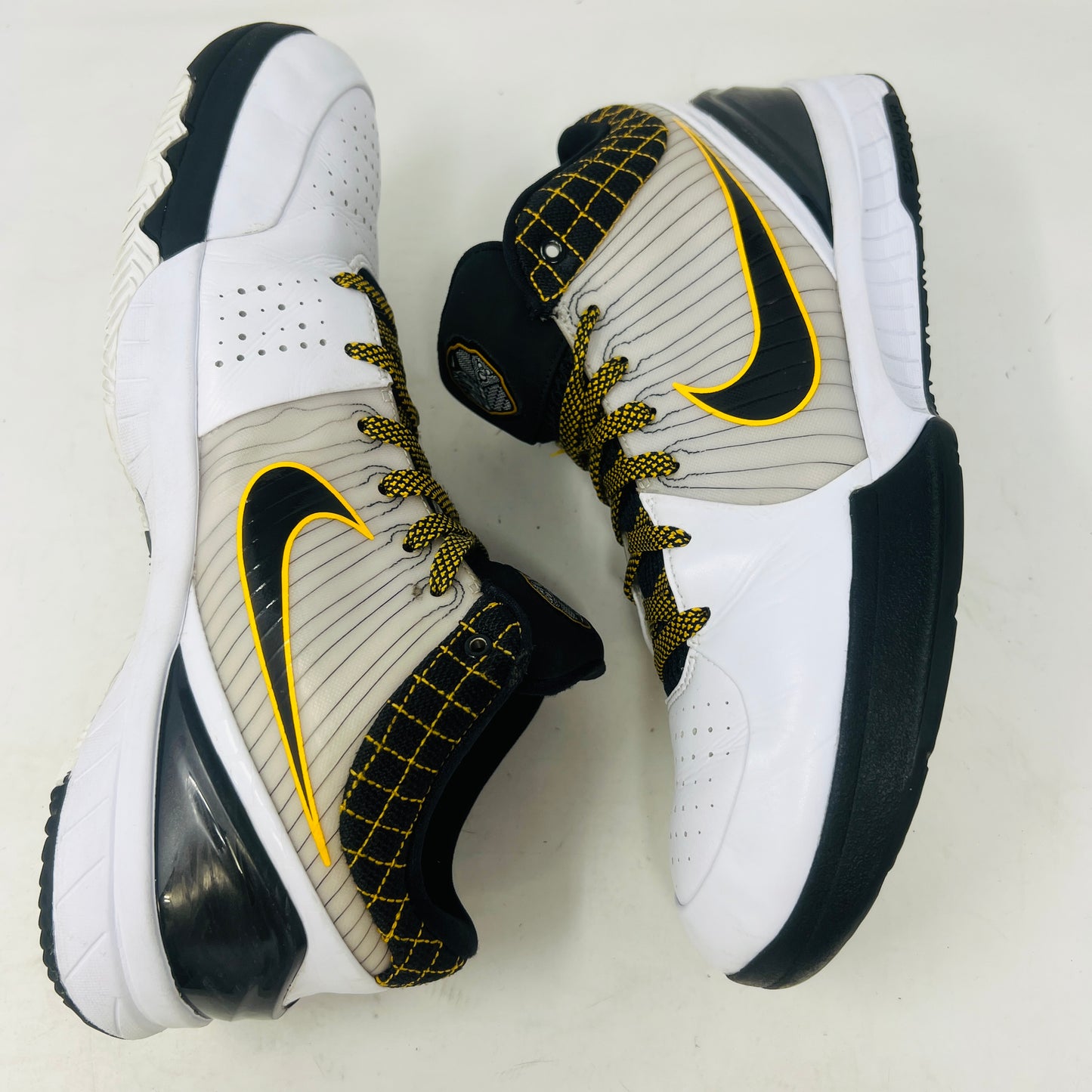 Nike Kobe 4 Protro White Black Del Sol