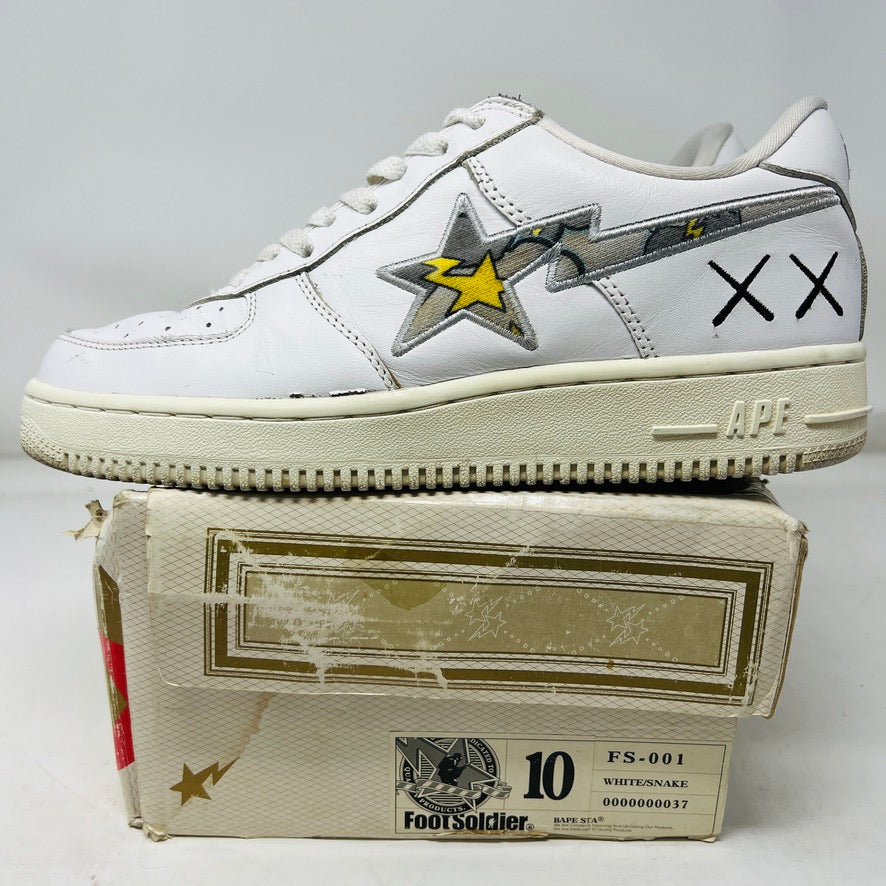 A Bathing Ape Bape Sta Low KAWS White Yellow Grey – Holy Ground A Bathing Ape Bape Sta Low KAWS White Yellow Grey – Holy Ground