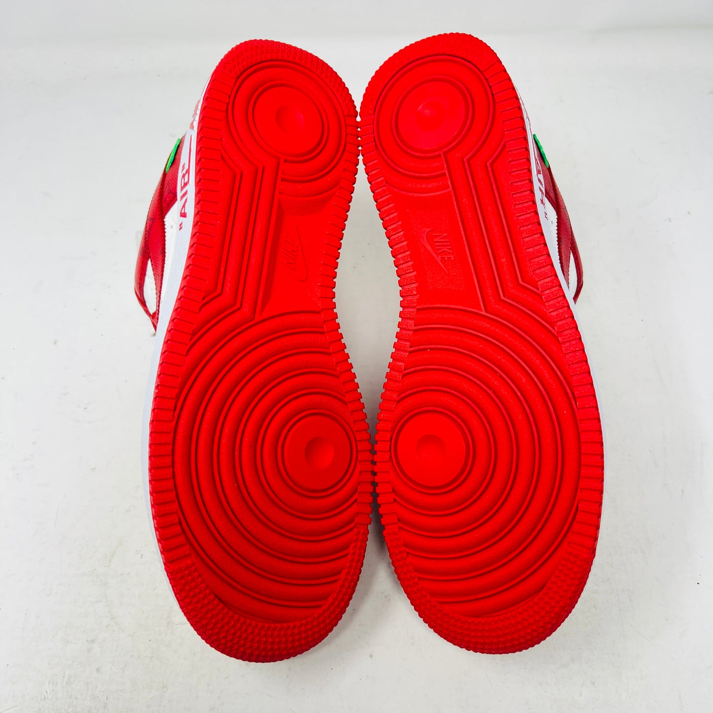 Louis Vuitton Nike Air Force 1 Low By Virgil Abloh White Red