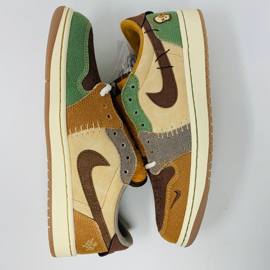 Jordan 1 Low Zion Williamson Voodoo sneakers on Nike box, brand new, 2022 model.