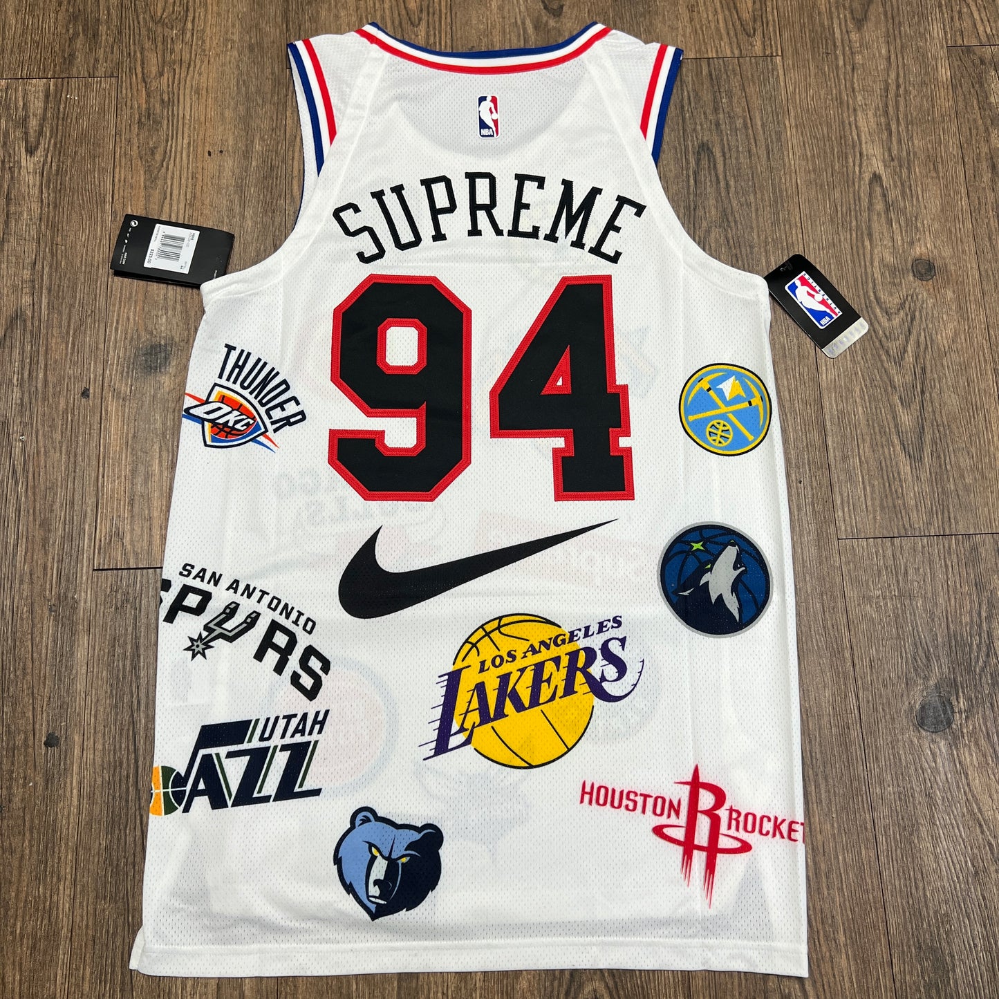 Supreme Nike/NBA Teams Authentic Jersey White