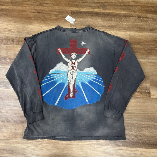 Saint Michael FOOT PRINT Long sleeve T-shirt