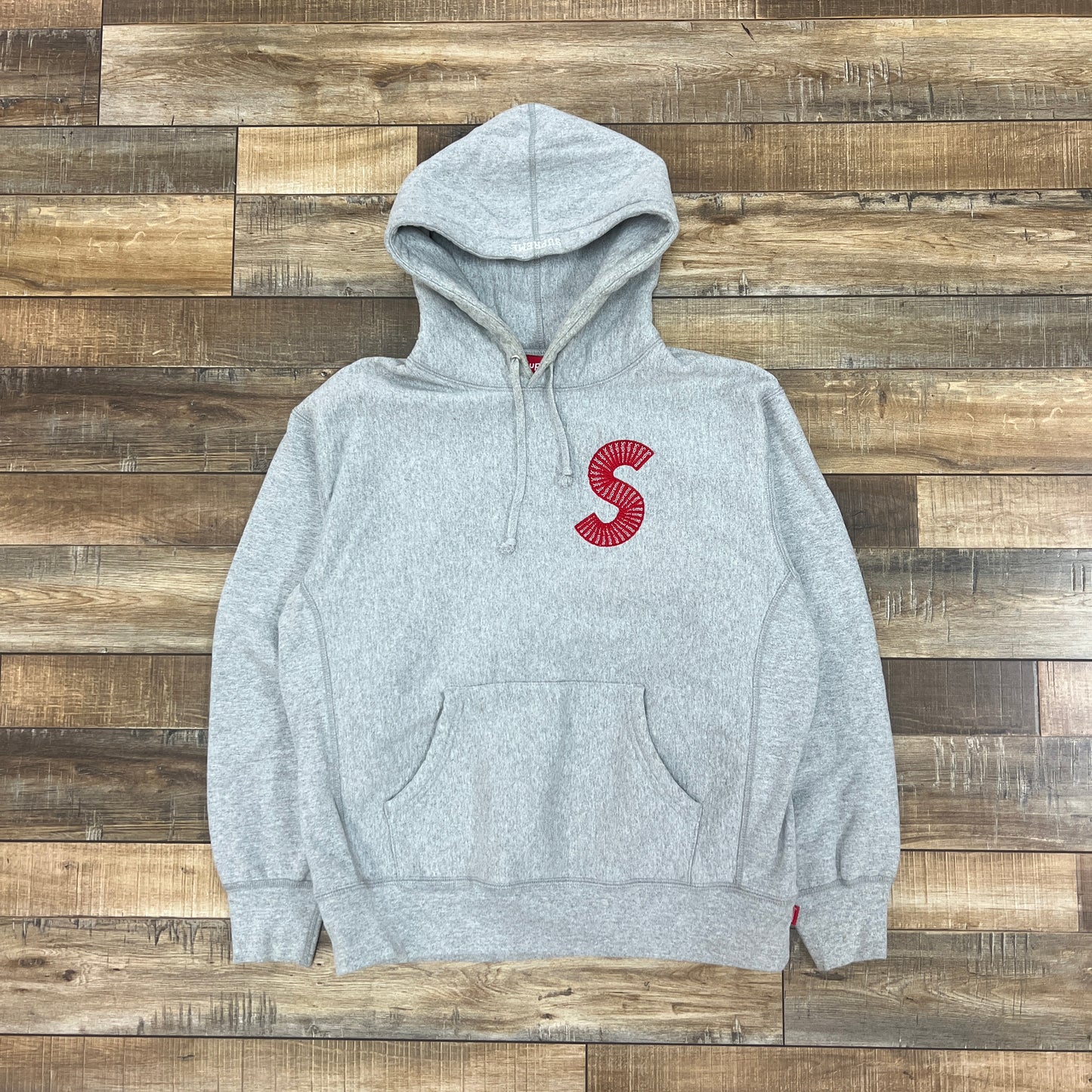 Supreme S Logo Hooded Sweatshirt (FW20) Heather Grey