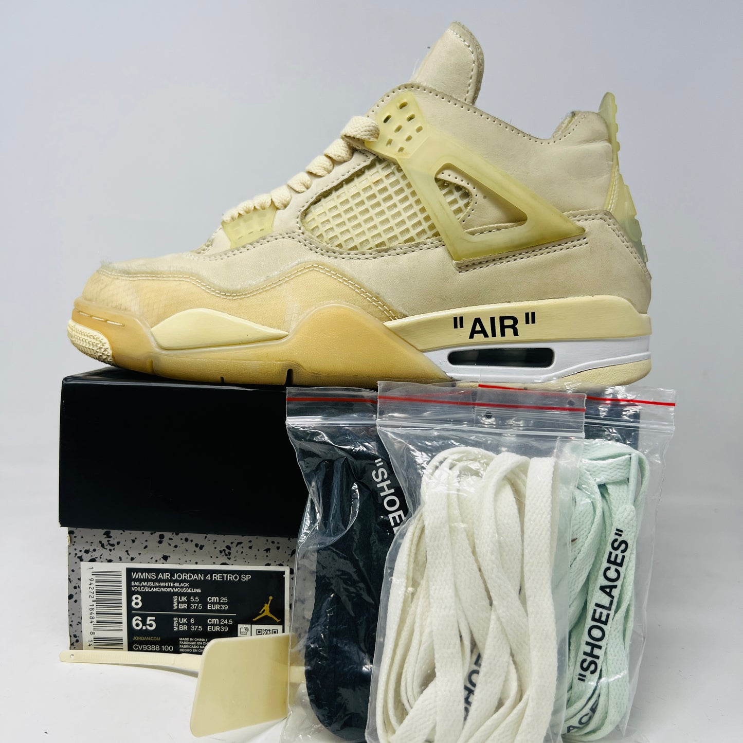Jordan 4 Retro Off-White Sail (Women's)