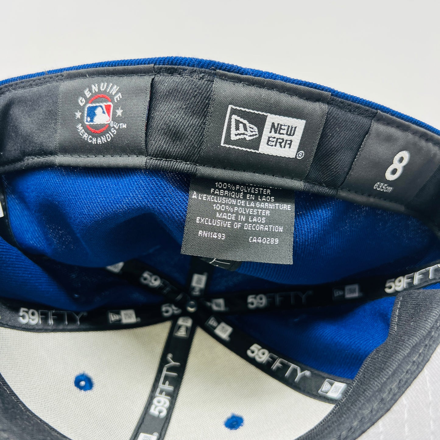 Born X Raised x Los Angeles Dodgers Royal and Pink 59FIFTY Fitted Hat