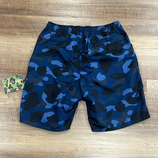 BAPE Ultimate Color Camo Beach Shorts Blue