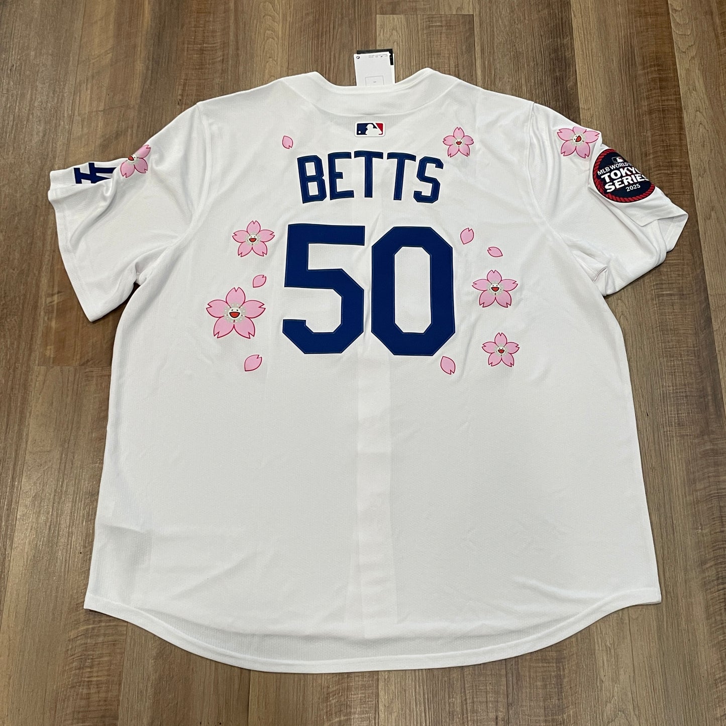 Nike x Takashi Murakami x MLB World Tour Tokyo Series 2025 Dodgers Betts Jersey White