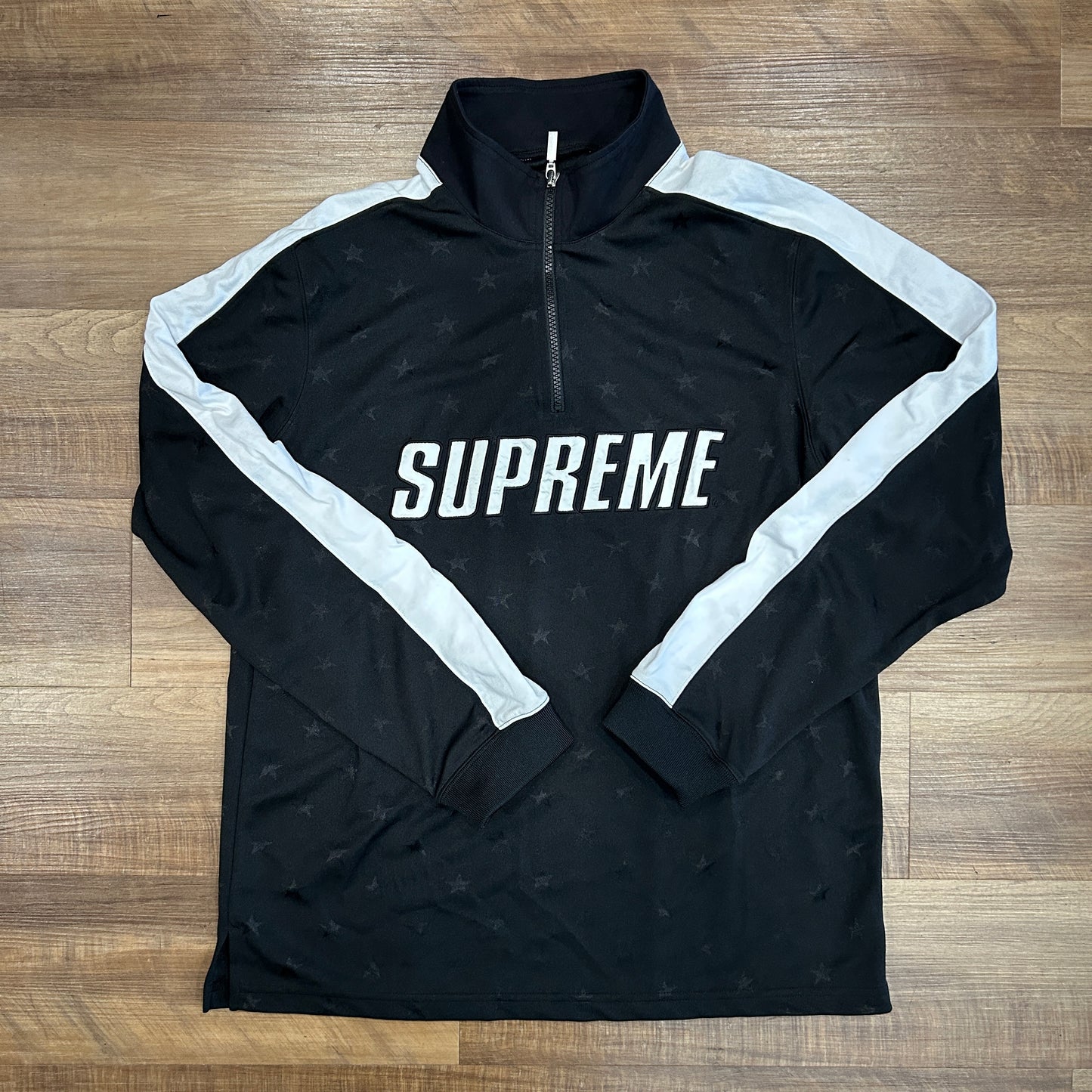 Supreme Track Half Zip Pullover Black