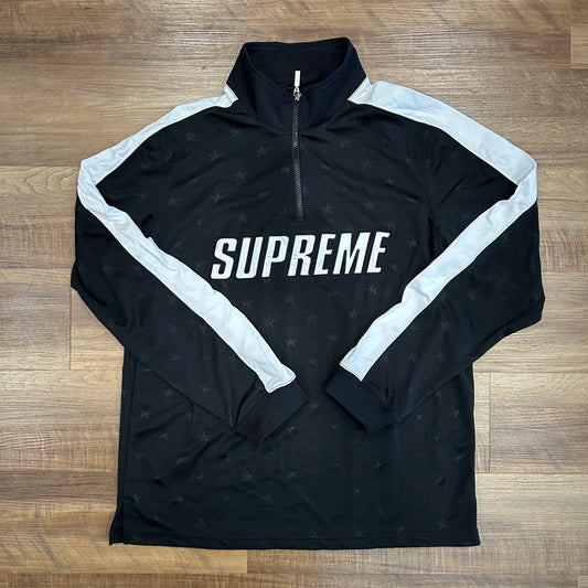Supreme Track Half Zip Pullover Black