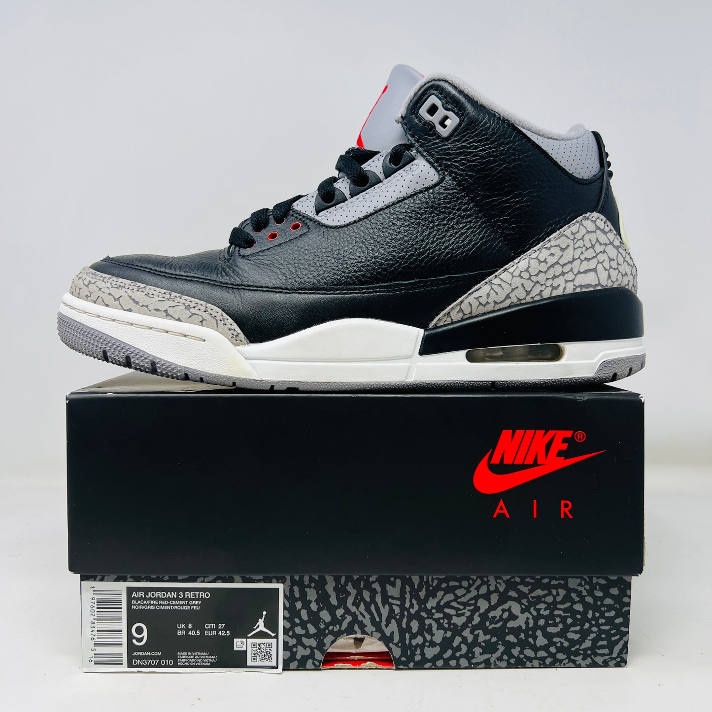 Jordan 3 Retro OG Black Cement (2024)