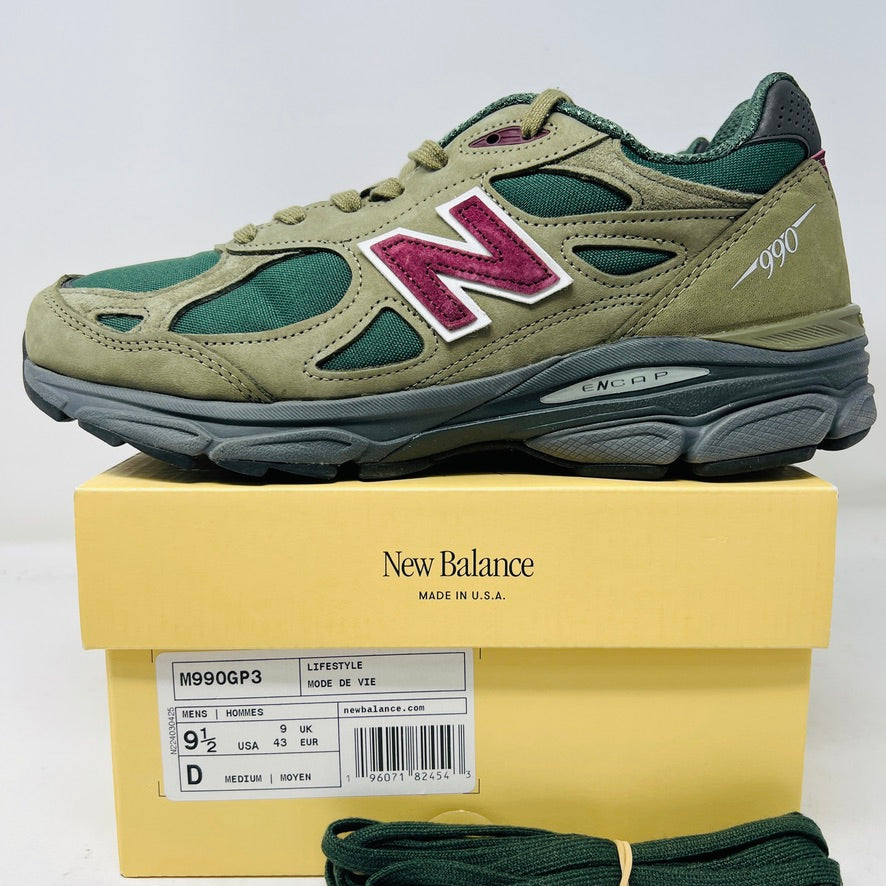 New Balance 990v3 MiUSA Teddy Santis Green Purple