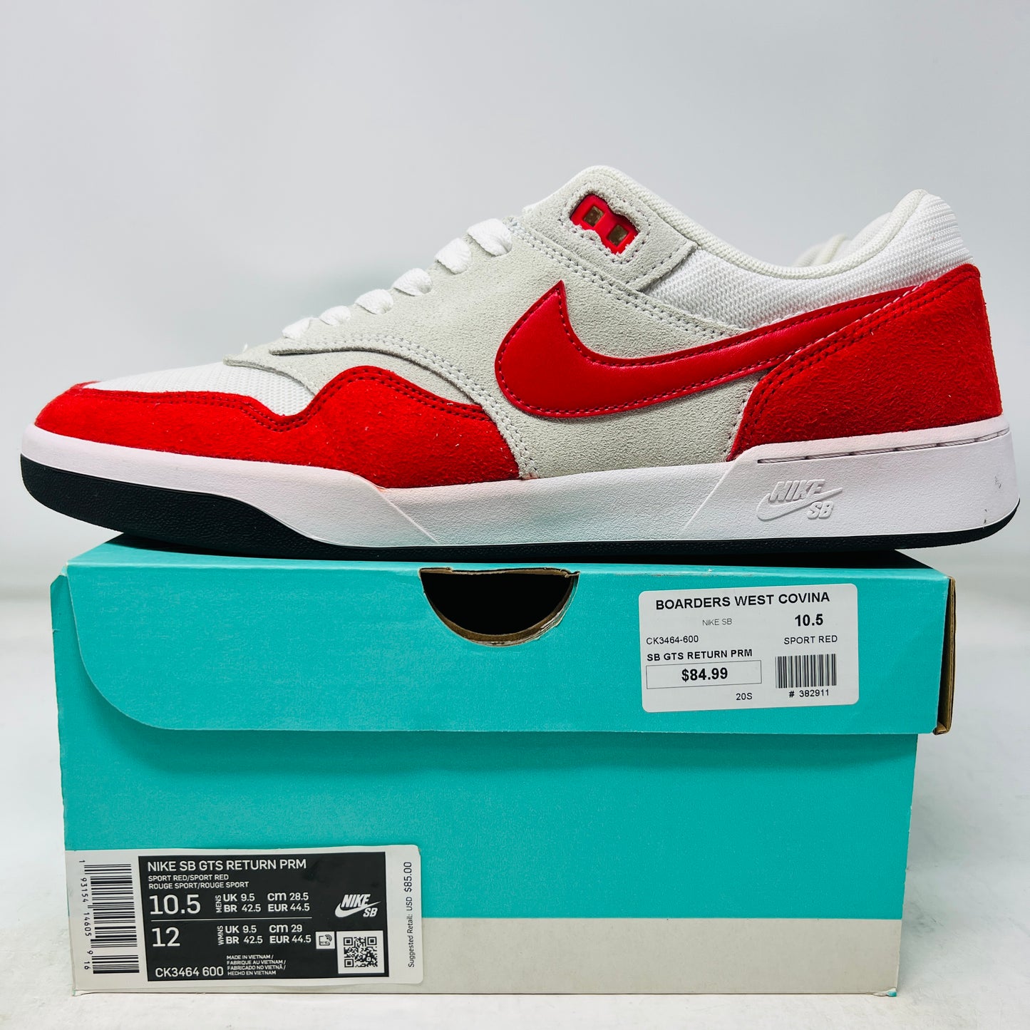 Nike SB GTS The Return Sport Red Pure Platinum