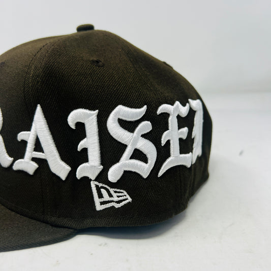 Born x Raised New Era dodgers Crown Fitted Hat Brown