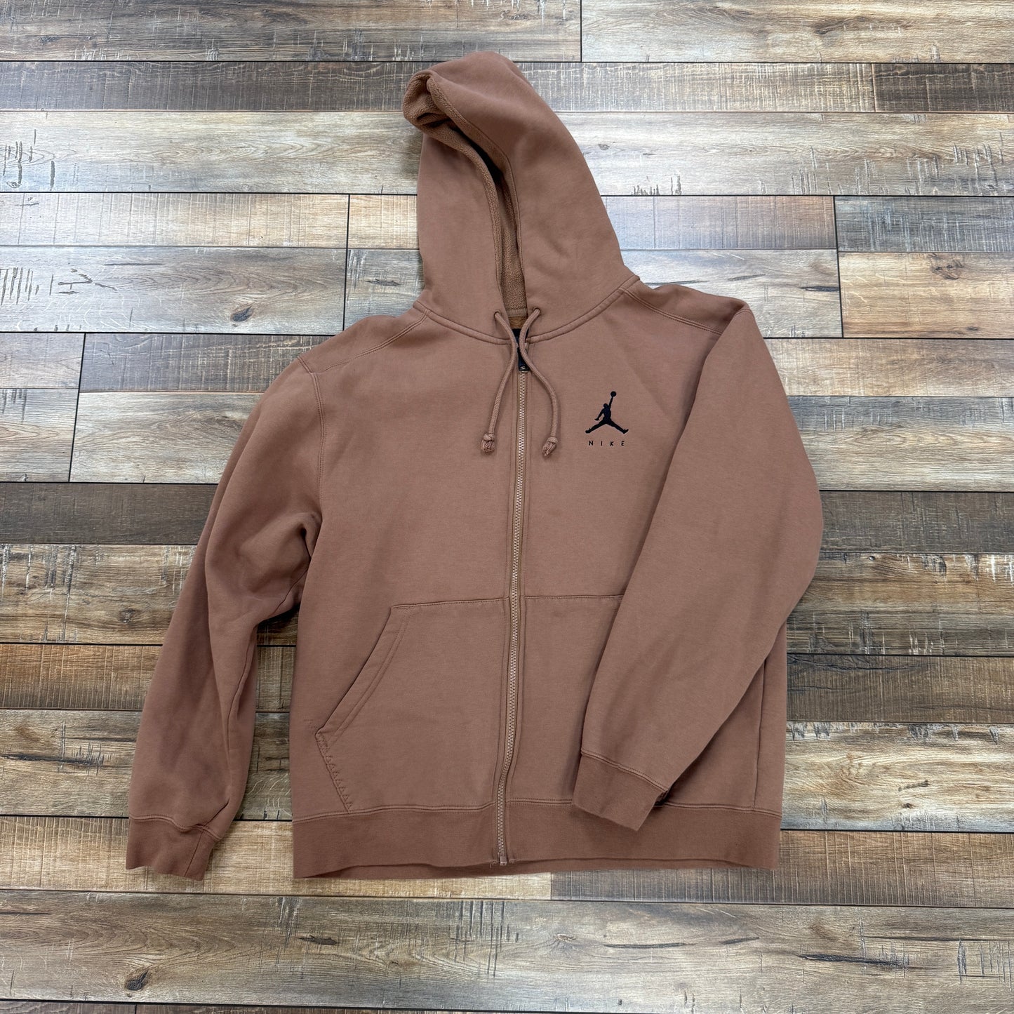 Air Jordan Jumpman Fleece Full Zip Hoodie Brown
