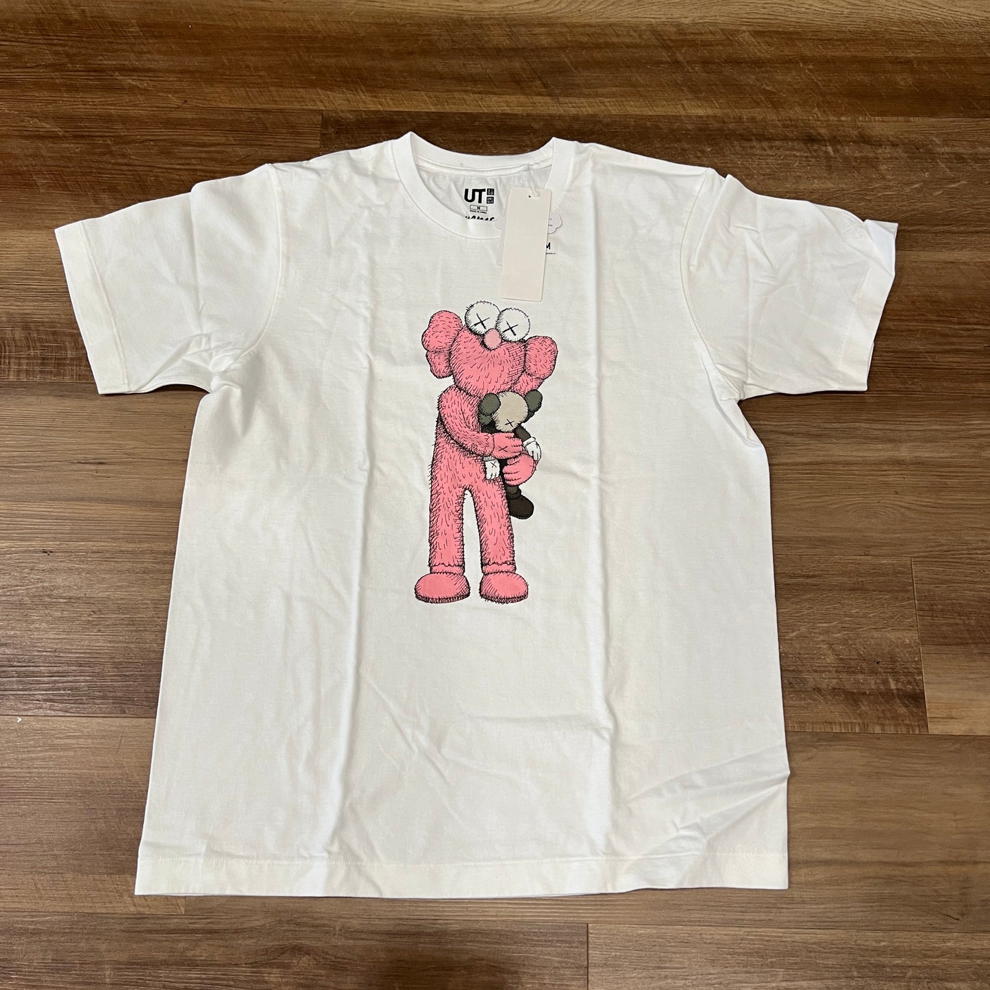 KAWS x Uniqlo Pink BFF Tee White