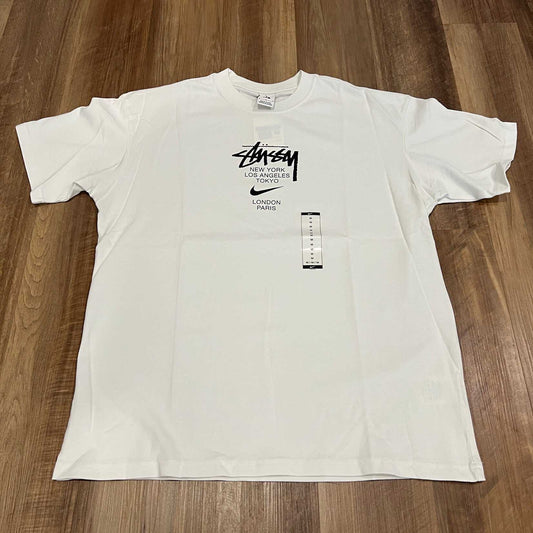Nike x Stussy International Tee 'Summit White' brand new.