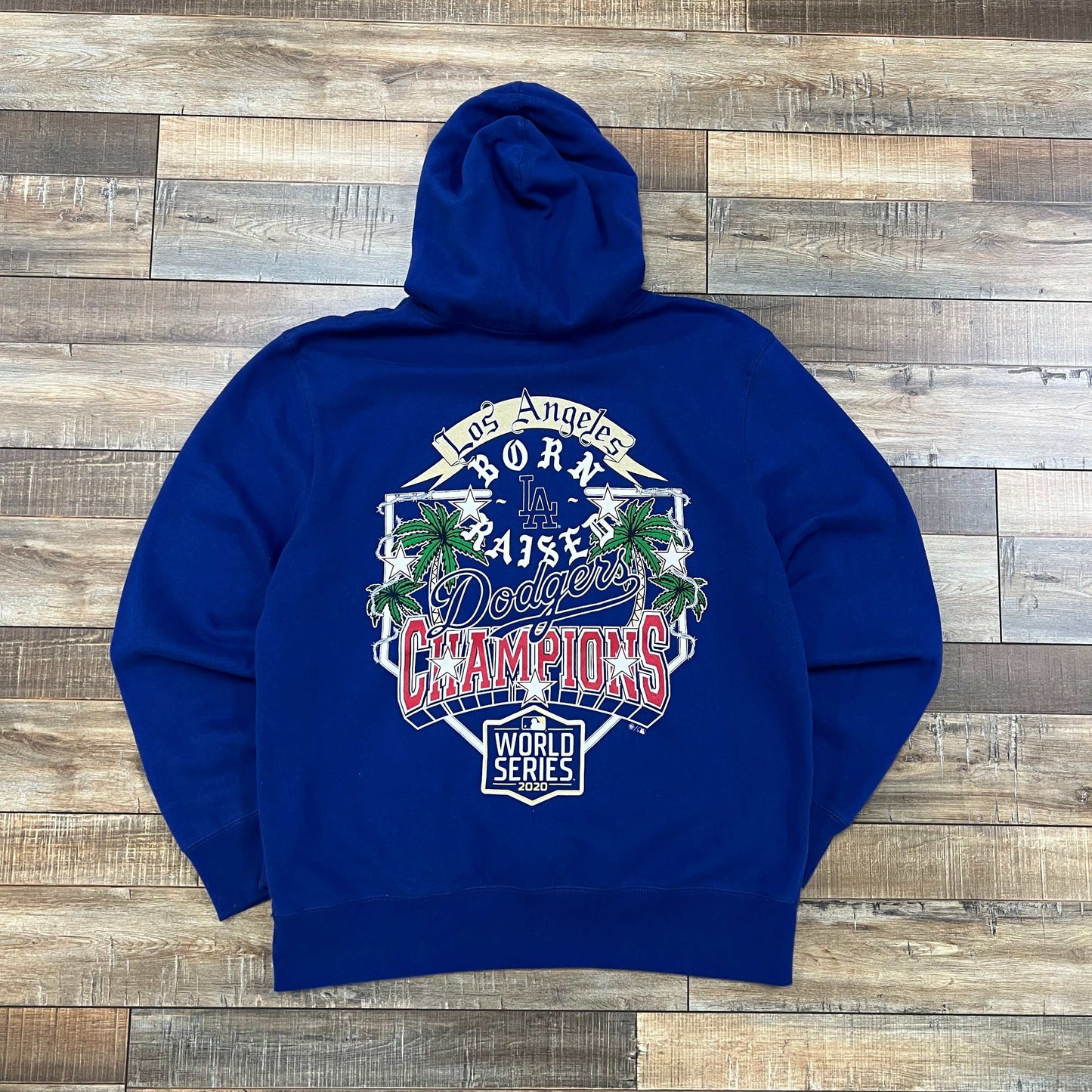 Born X Raised Dodgers World Series Champion 2020 Hoodie Sweatshirt