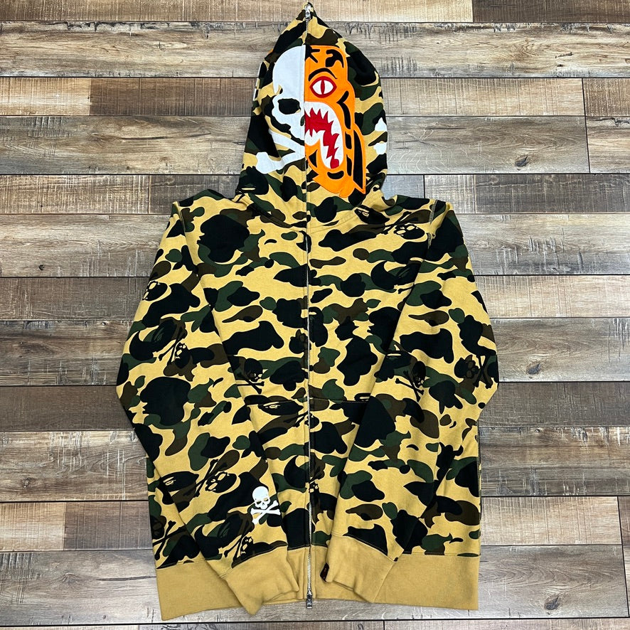BAPE mastermind shark hoodie tiger camo