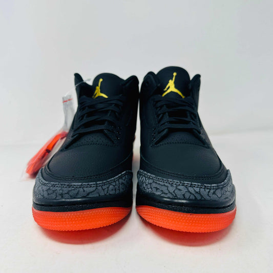 Jordan 3 Retro J Balvin Rio sneakers, brand new, 2024 release with orange laces and hang tag.