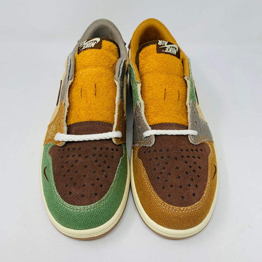 Jordan 1 Low Zion Williamson Voodoo sneakers on Nike box, brand new, 2022 model.