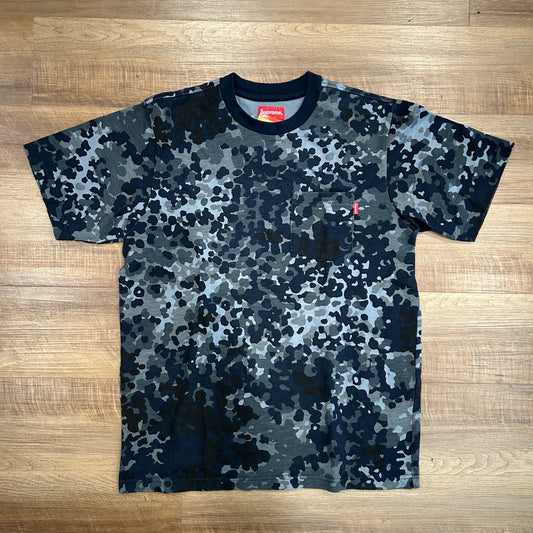 Supreme S/S Pocket Tee Navy German Camo