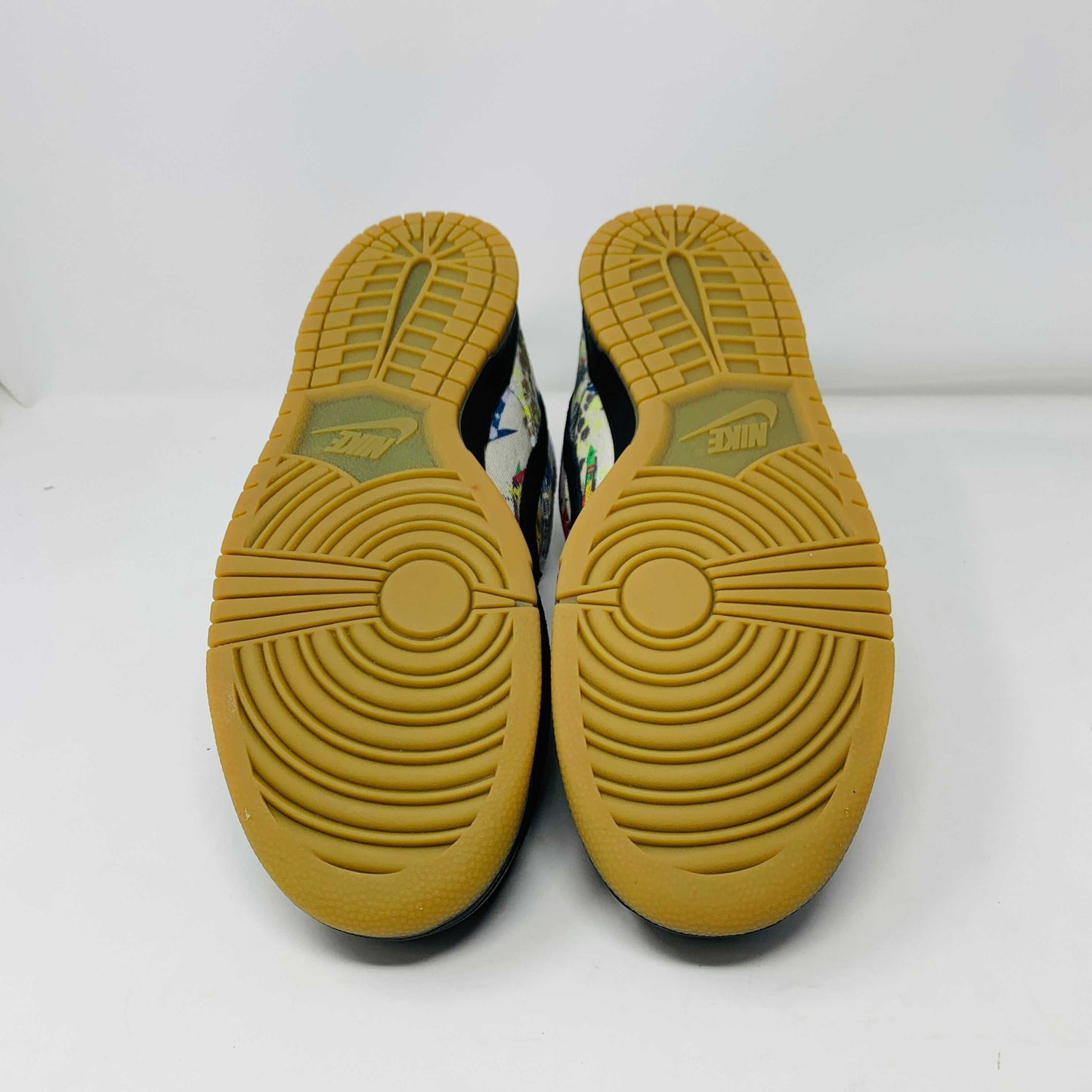 Nike SB Dunk Low Supreme Rammellzee 2023 with gum soles, brand new condition.