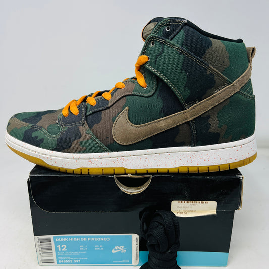 Nike SB Dunk High FiveOneO Camo