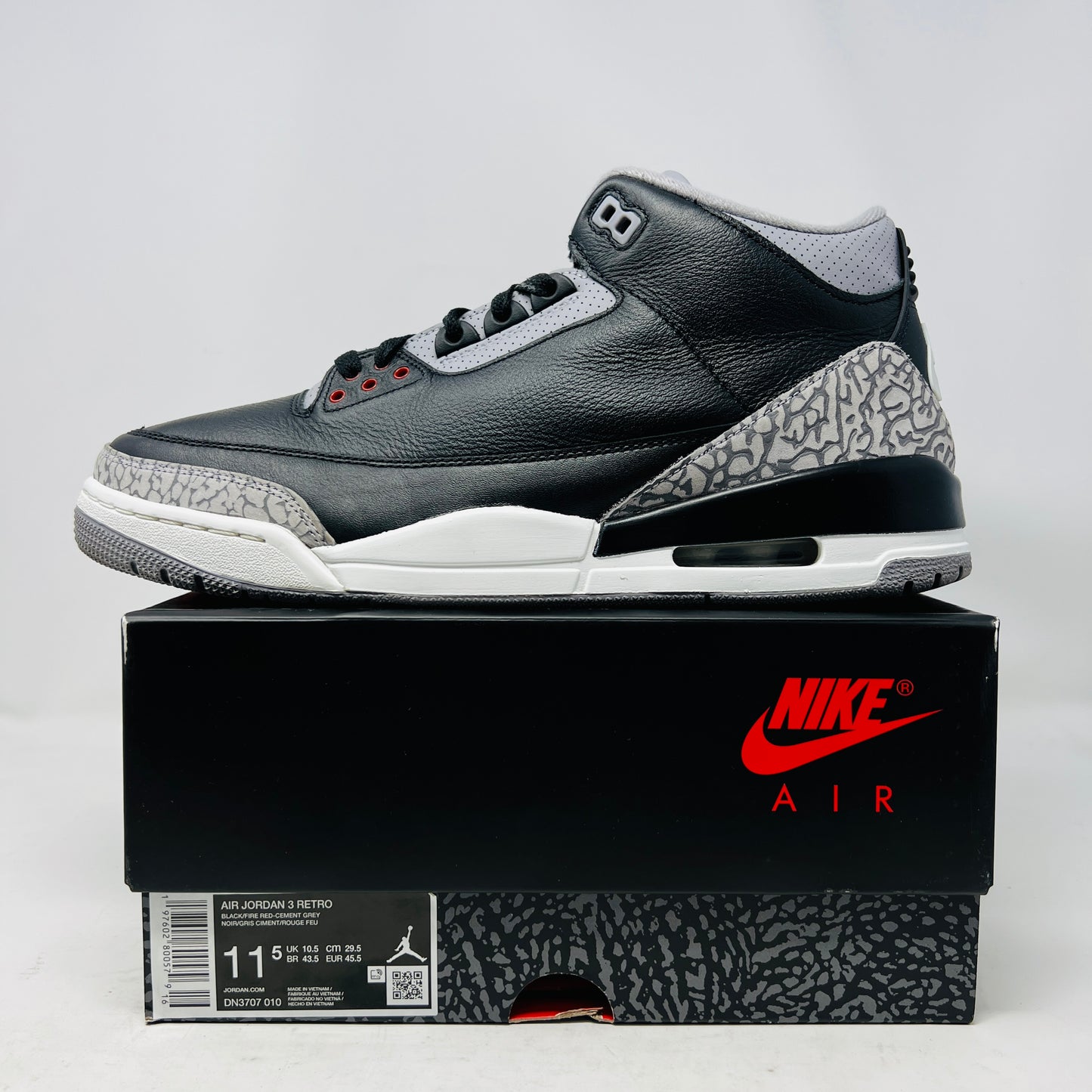 Jordan 3 Retro OG Black Cement (2024)