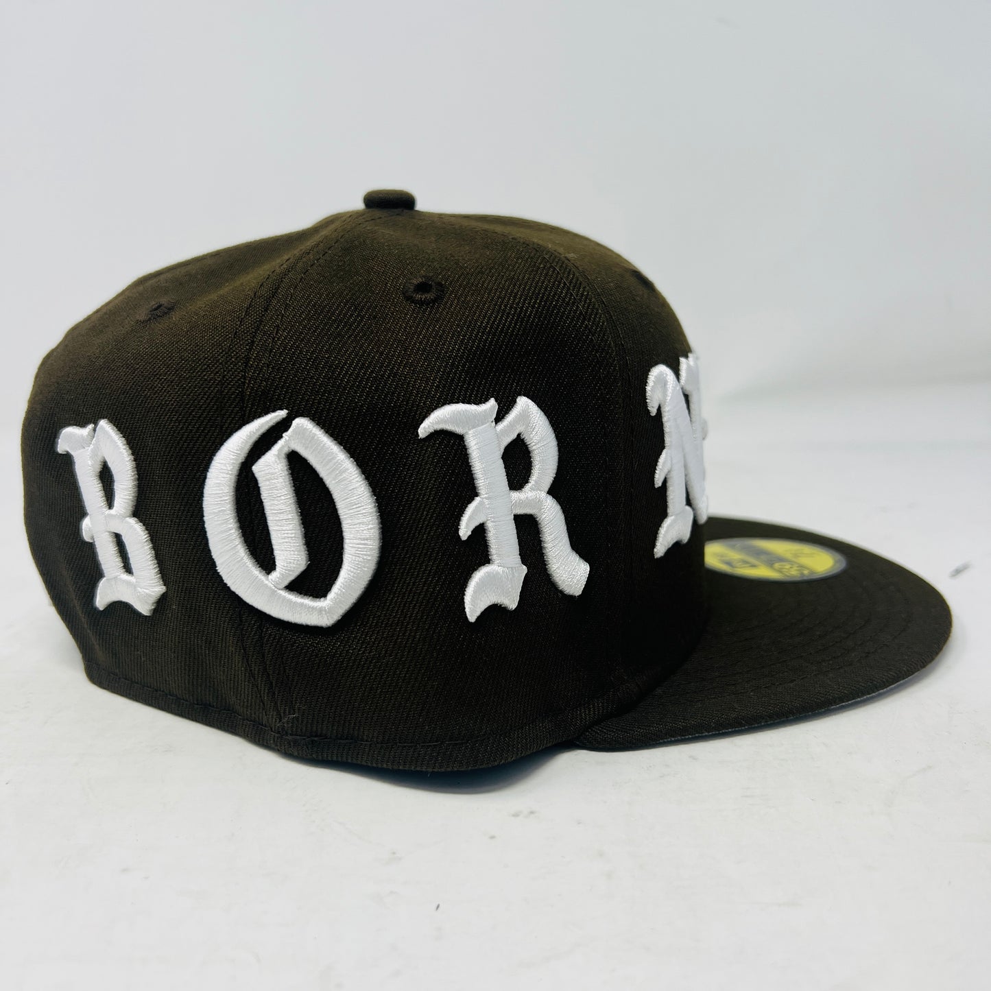 Born x Raised New Era dodgers Crown Fitted Hat Brown