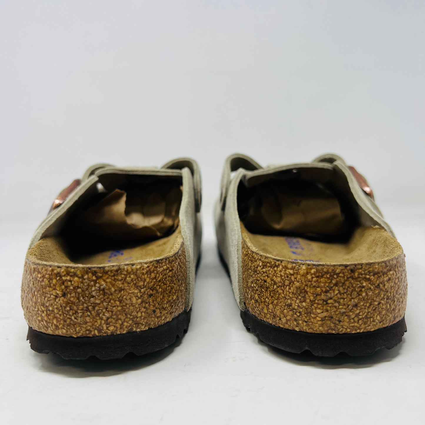 Birkenstock Boston Soft Footbed Suede Taupe