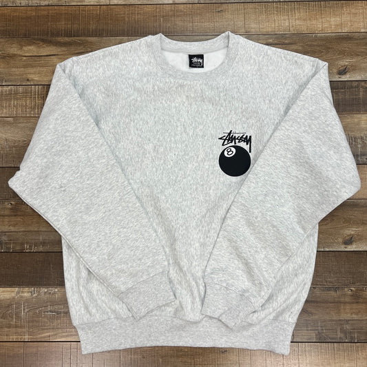 Stussy 8-Ball Heather Crewneck Sweatshirt