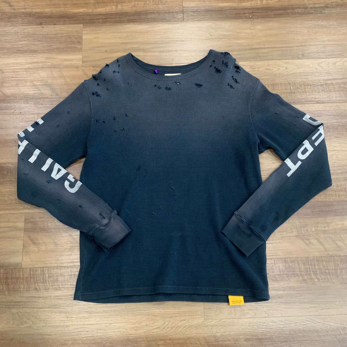 GALLERY DEPT. Distressed Waffle Logo Thermal Shirt