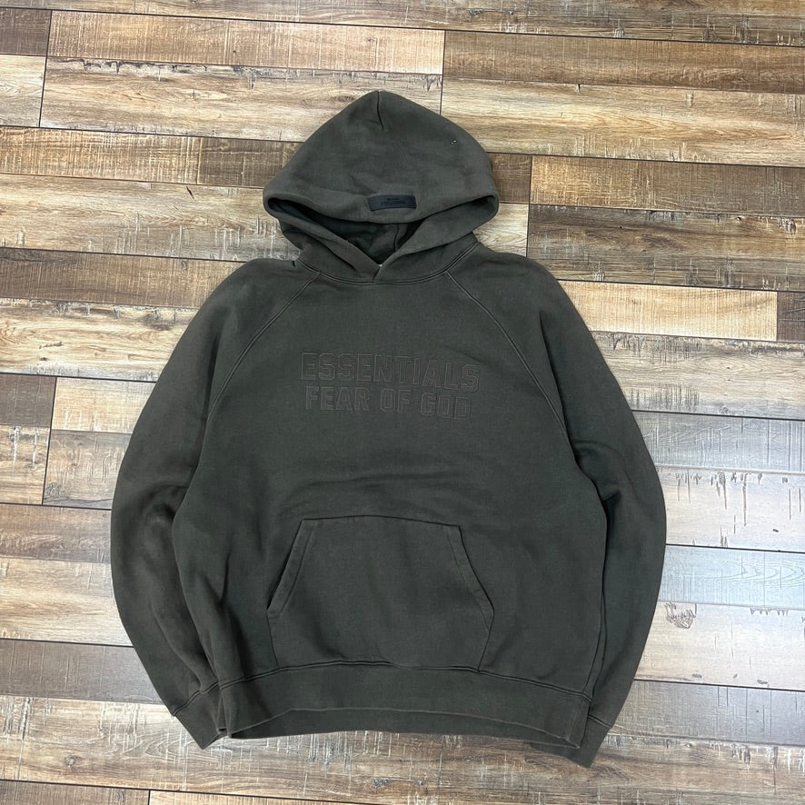 Fear of God Essentials Hoodie Off Black