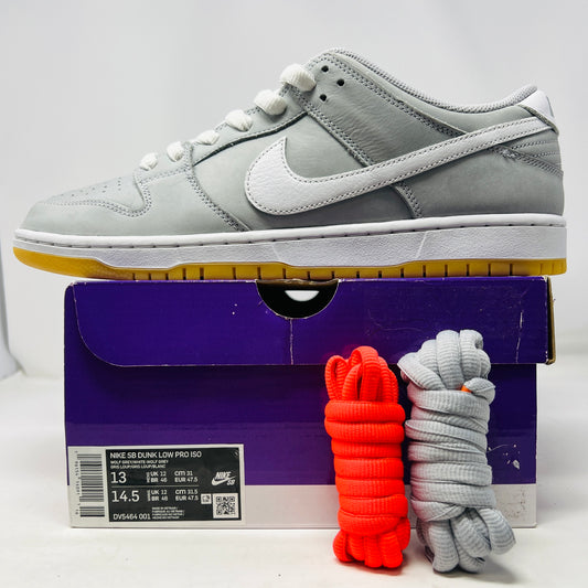 Nike SB Dunk Low Pro ISO Orange Label Wolf Grey Gum