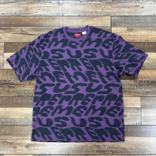 Supreme Stacked Intarsia S/S Top Purple