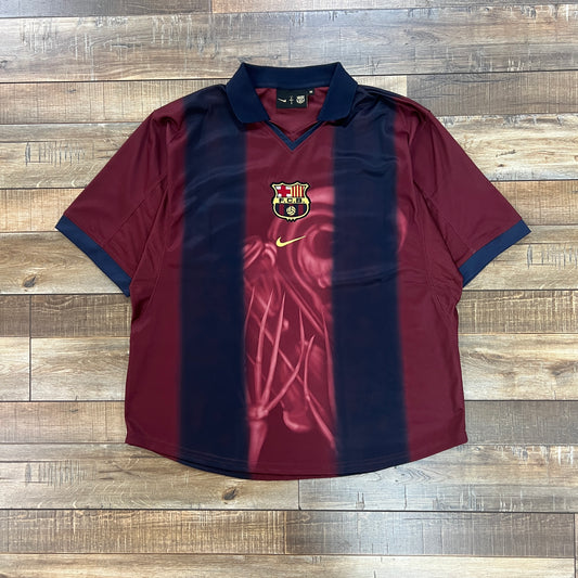 Travis Scott x Nike x FC Barcelona Retro 2000/01 Home Skeleton Jersey